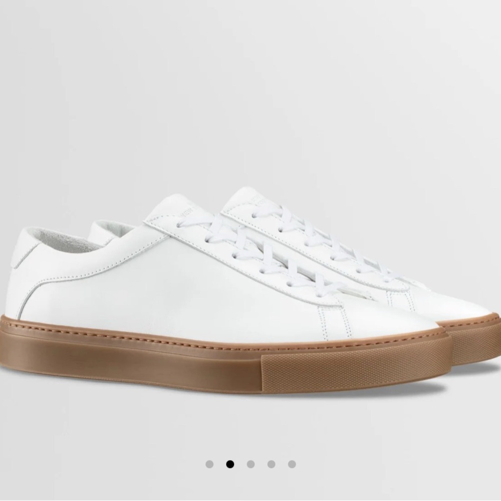 Koio Women Capri in White Gum Leather Sneakers size 9